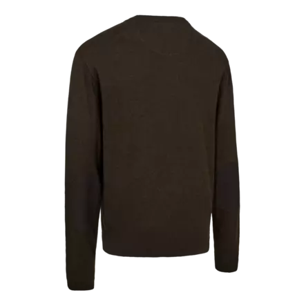 Deerhunter Harrington V-Neck Knit Brown Melange - Fleecetakit - 5702827236253 - 2