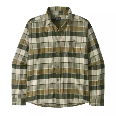 Patagonia Mens LS Lightweight Fjord Flannel Shirt Old Growth Green - Kauluspaidat ja flanellit - 198077253327 - 1