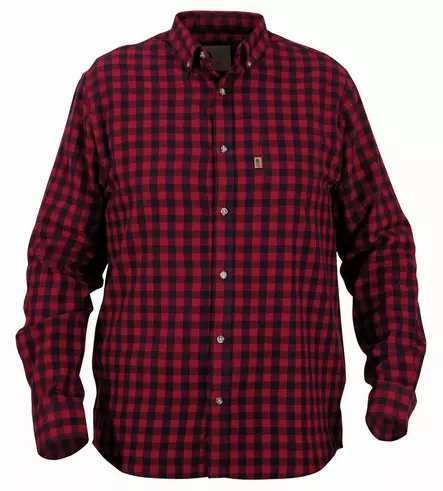 Nordhunt Sermen Flannel Shirt Bordeaux / Navy Check - Kauluspaidat ja flanellit - NH600224-248-S - 2
