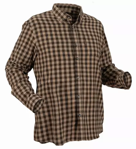 Nordhunt Sermen Flannel Shirt Olive / Sand Check - Kauluspaidat ja flanellit - NH600224-276-S - 1